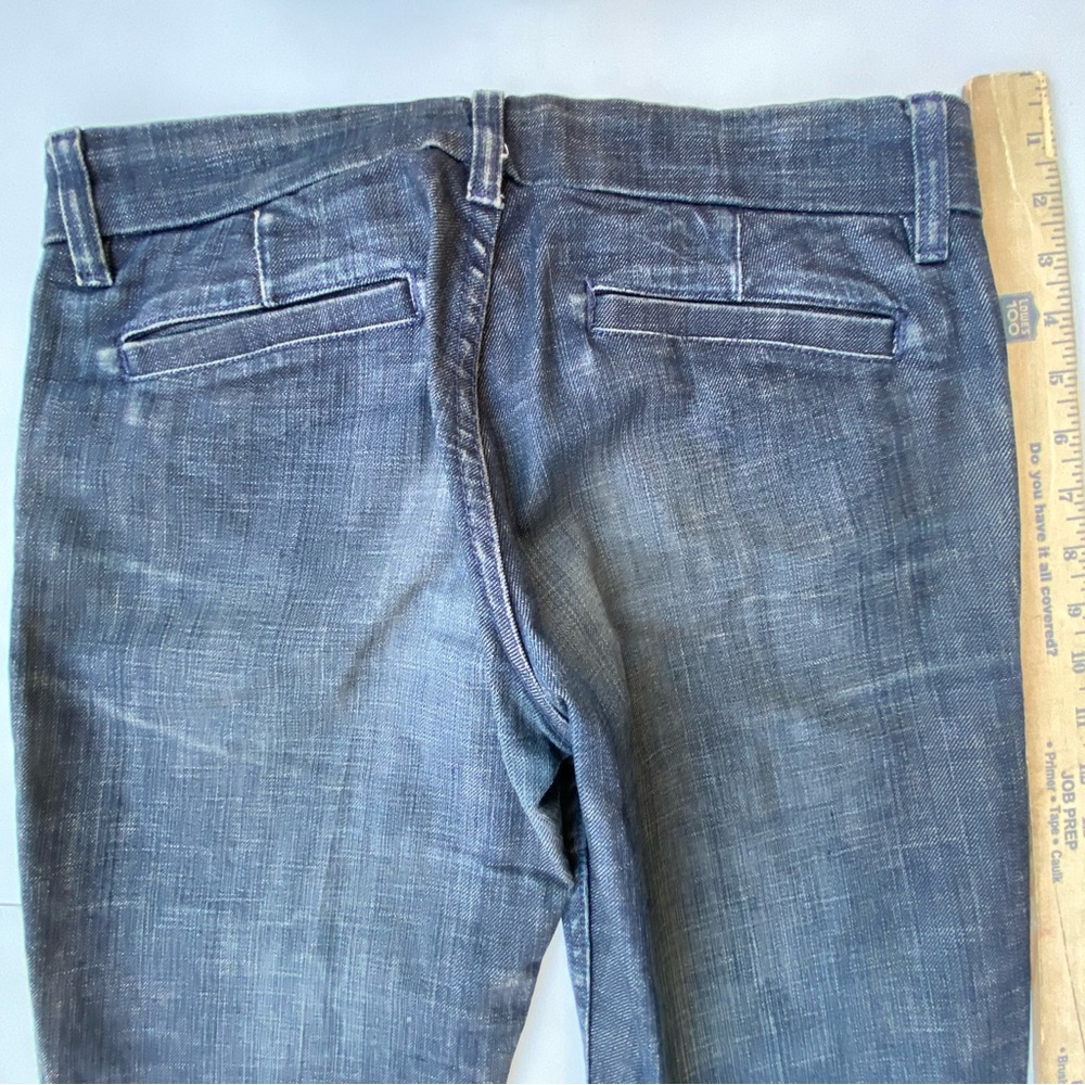 Juicy Couture Flare Jeans 27 Low Rise Bell Bottom Dark Wash Y2K USA HTF - Picture 13 of 14